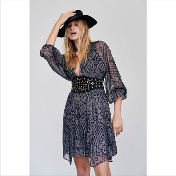 Free People Dresses & Skirts - Free People Moonbelt Moon Belt Mini Dress